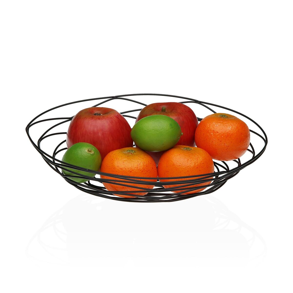Versa Obstschale Versa Schwarz Metall Stahl 23 X 7 X 31 Cm