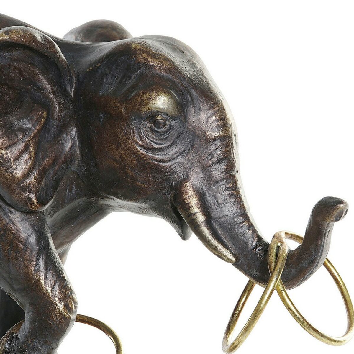 Dkd Home Decor Deko-Figur Dkd Home Decor Schwarz Gold Elefant Moderne 31 X 13 X 41 Cm