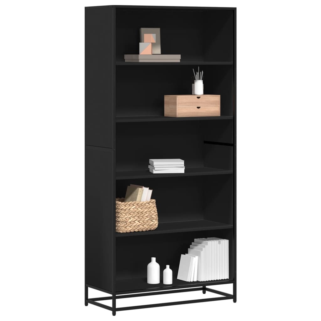 Bücherregal 60X35X Holzwerkstoff Schwarz