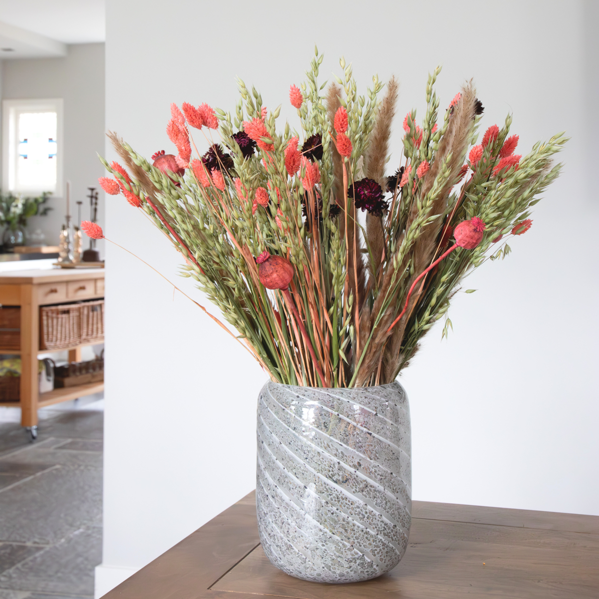 Florastore Blumenstrauß 'Large Zoey' - Getrocknete Blumen - Höhe 55Cm