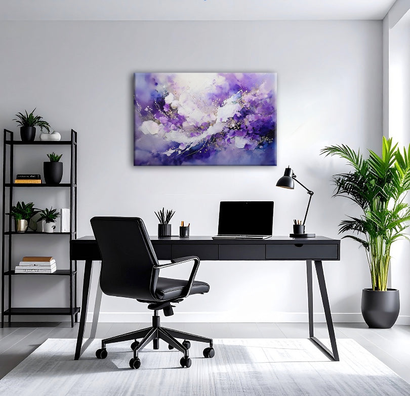 AUREORA Art Leinwand Blüten im Licht