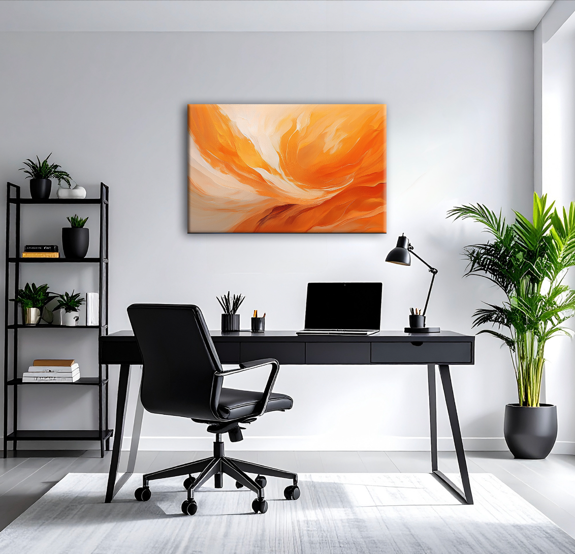 AUREORA Art Leinwand Flammen-Licht