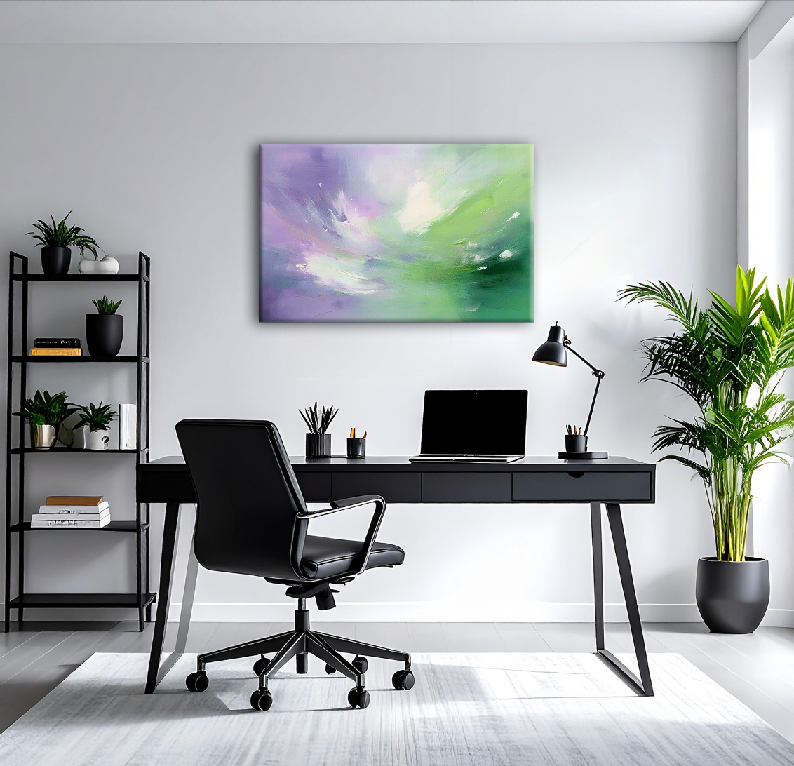 AUREORA Art Leinwand Blüten-Wind