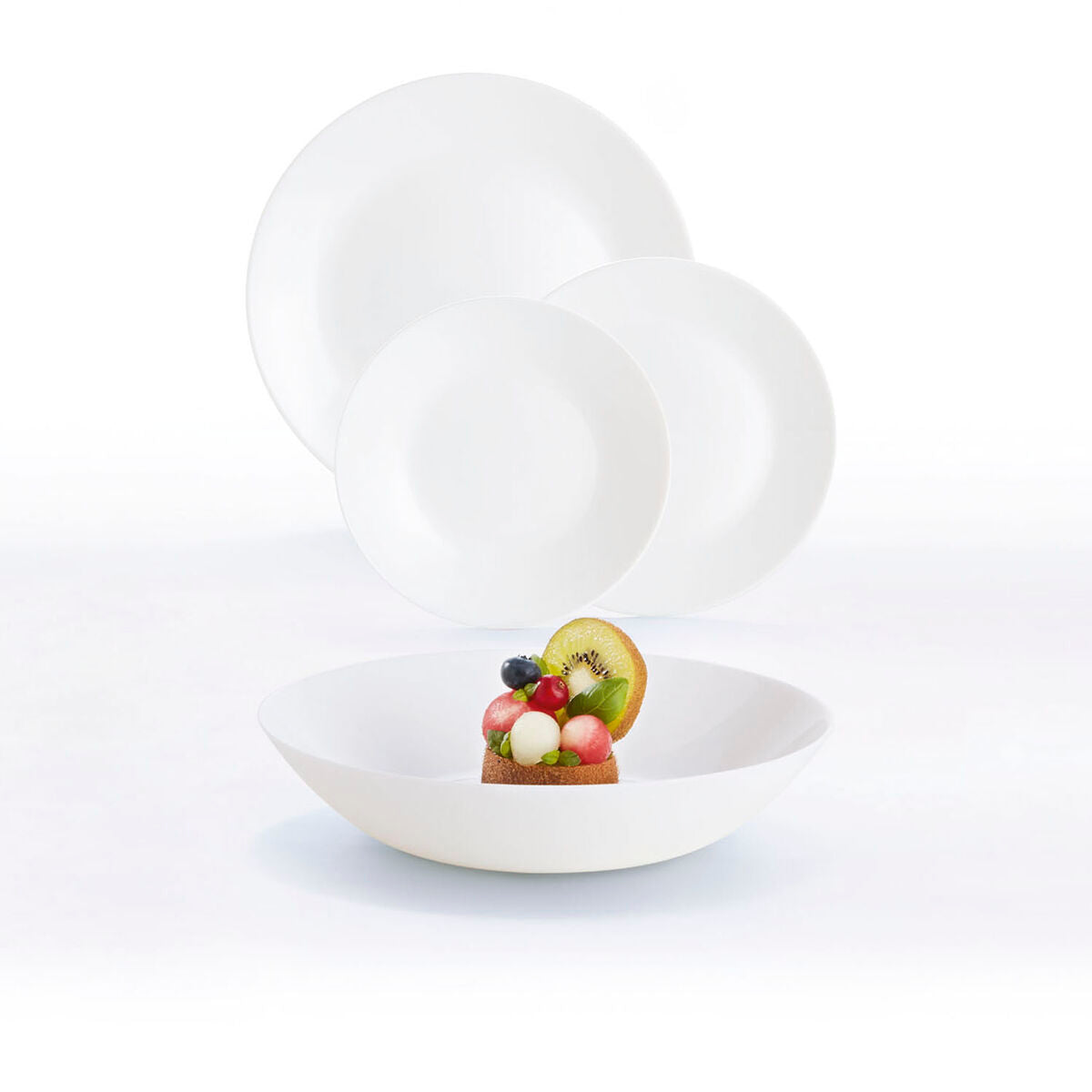 Luminarc Geschirr-Set Luminarc 12004 Weiß Glas 18 Stücke