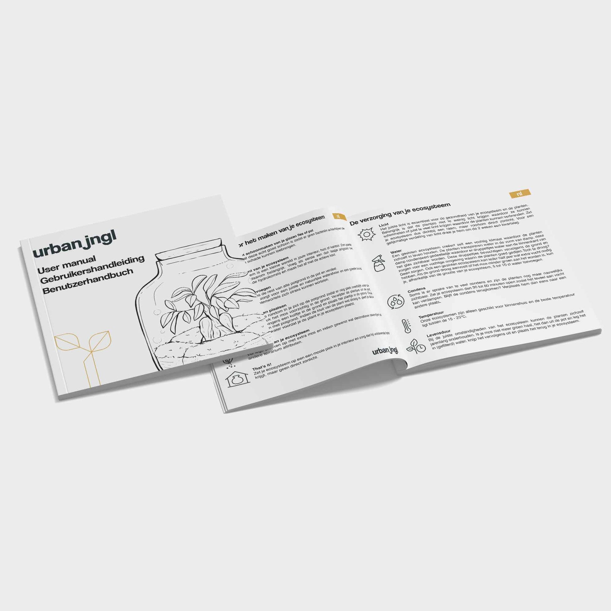 Terrarium Diy Kit - Milky - Bottle Garden - ↑ 30 Cm