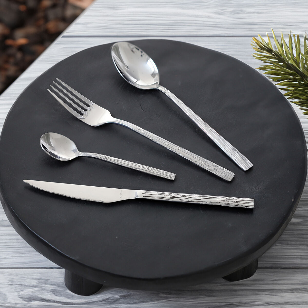 Amefa Besteck Amefa Caligraphy Stahl Metall 24 Stücke