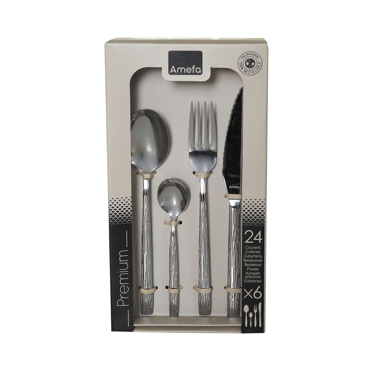 Amefa Besteck Amefa Caligraphy Stahl Metall 24 Stücke