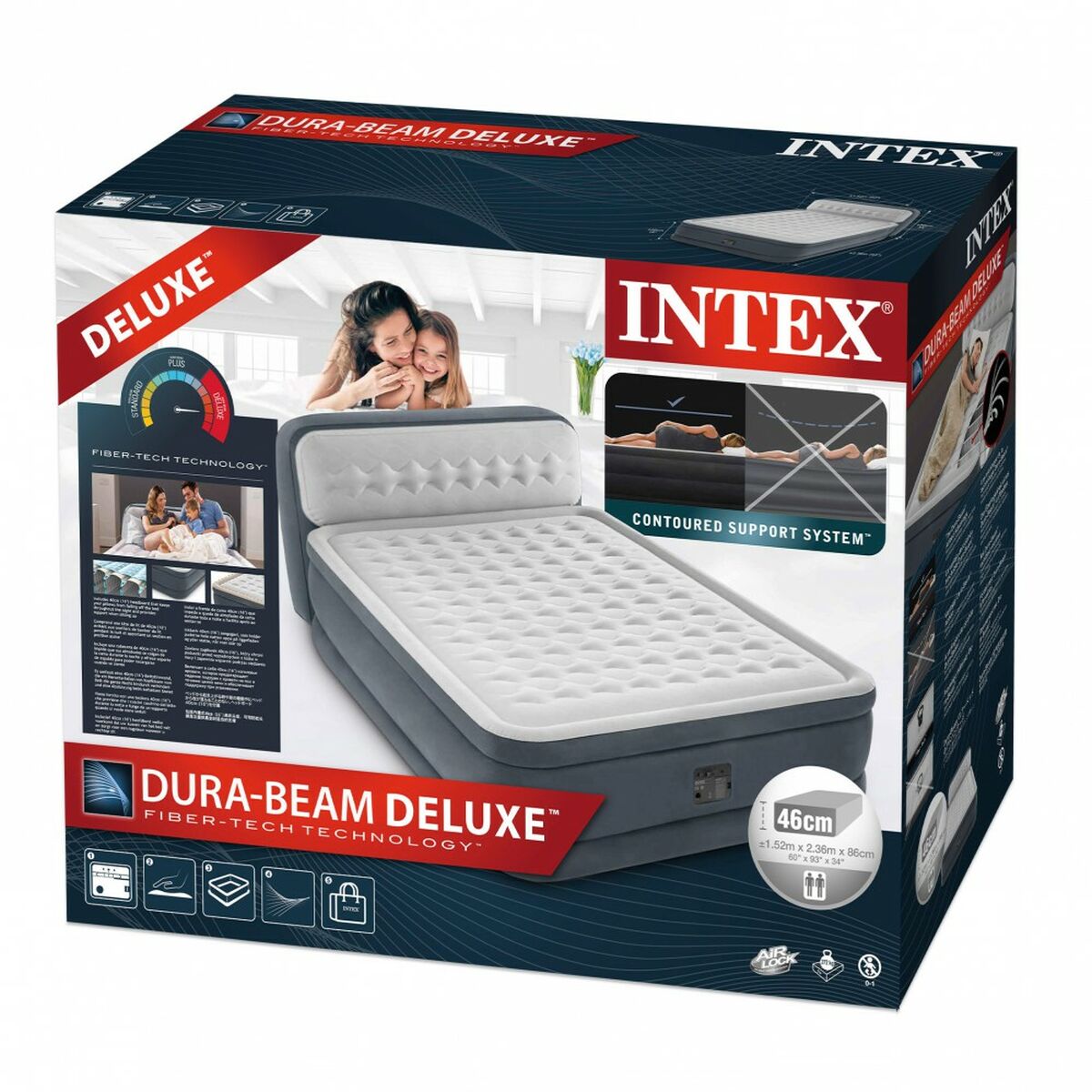 Intex Aufblasbares Bett Intex Beam Deluxe Ultra Plush 152 X 46 X 236 Cm