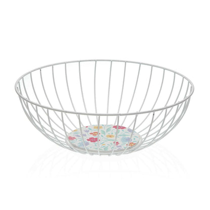 Versa Obstschale Versa Flandes Metall Stahl Holz Mdf 28 X 10 X 28 Cm