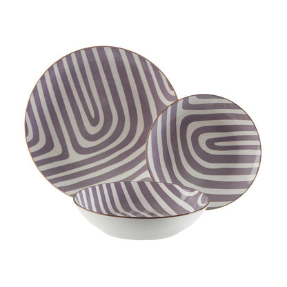 Versa Geschirr Versa Denali Grau Porzellan