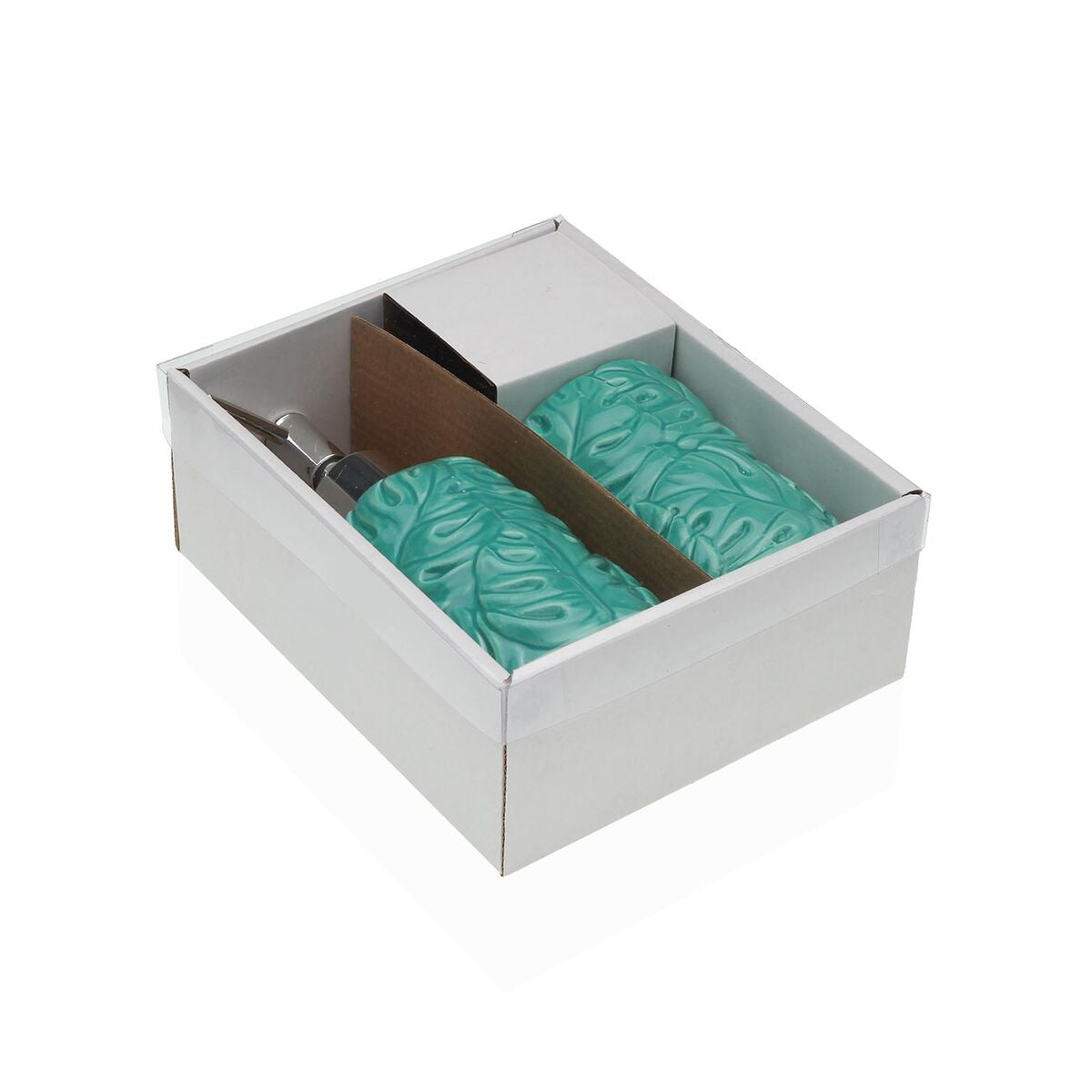 Versa Badezimmer Set Versa Grün Dolomite 6,8 X 17 X 6,8 Cm