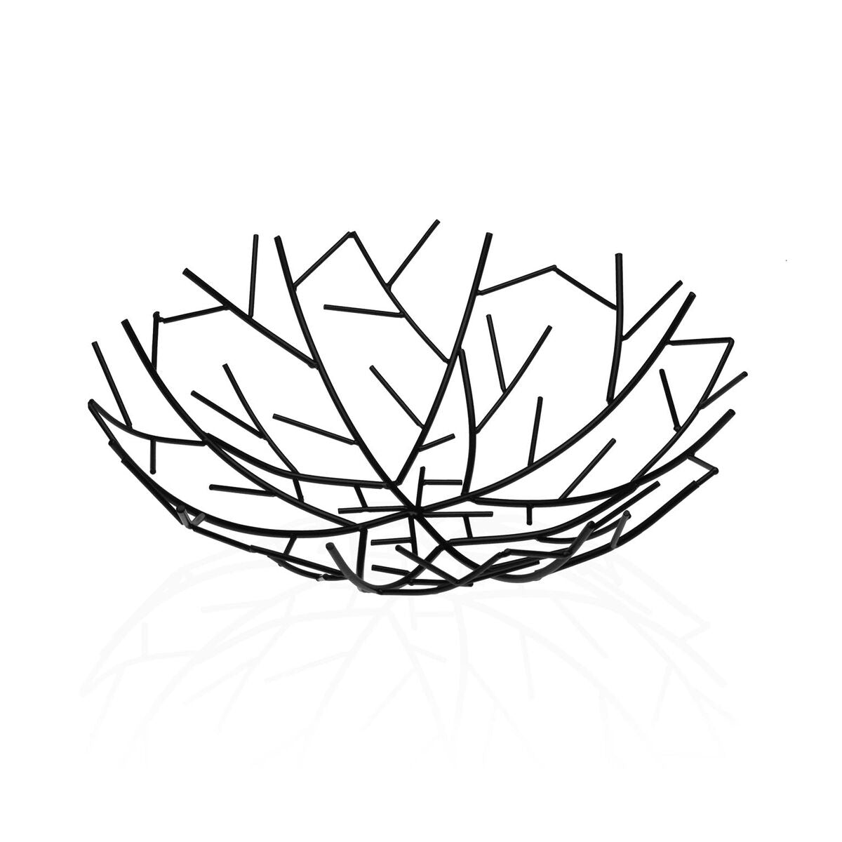 Versa Obstschale Versa Schwarz Metall Stahl 30 X 9 X 30 Cm