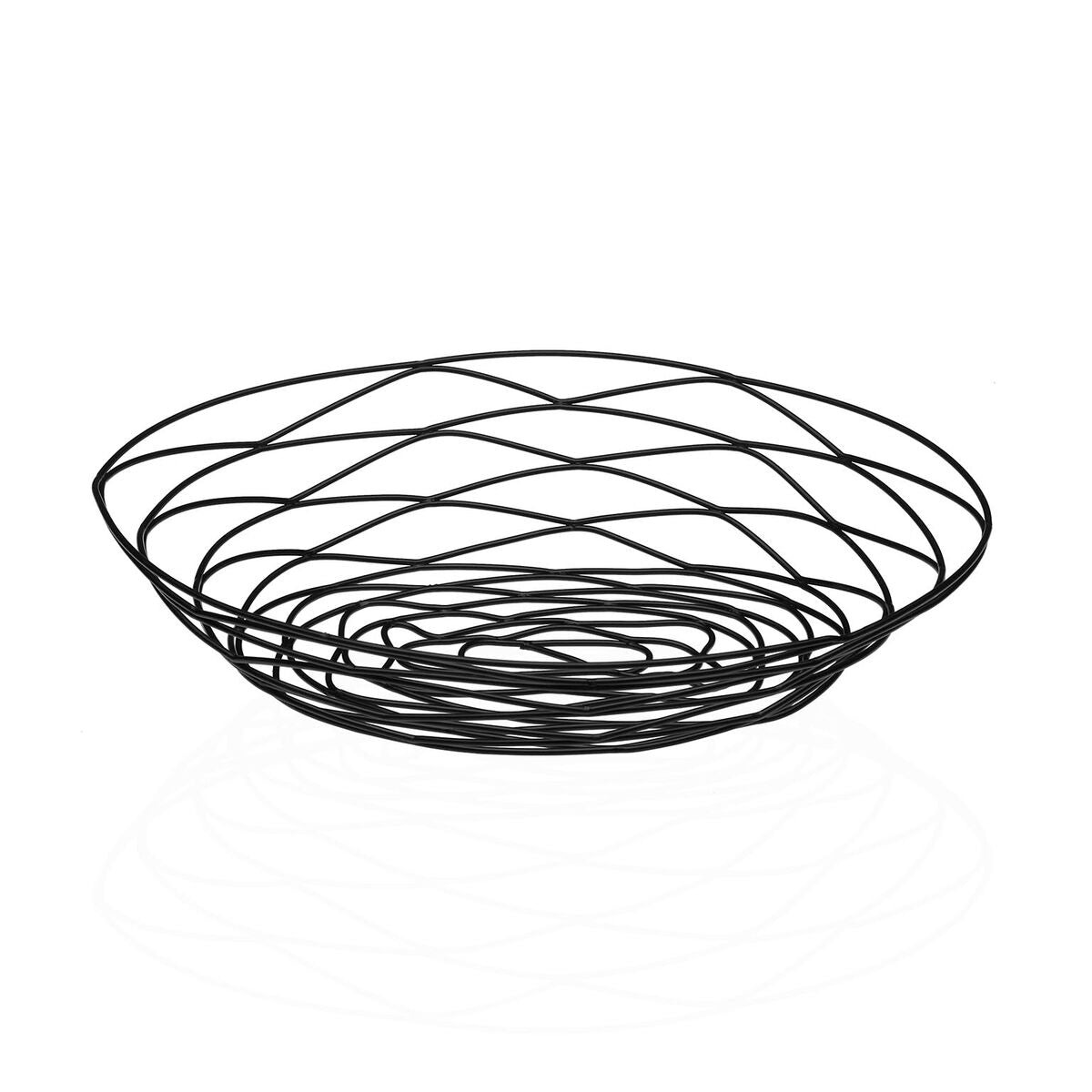 Versa Obstschale Versa Schwarz Metall Stahl 23 X 7 X 31 Cm