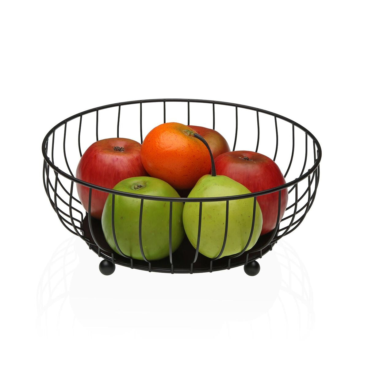 Versa Obstschale Versa Schwarz Metall Stahl 27,5 X 11 X 27,5 Cm
