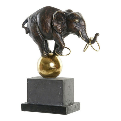Dkd Home Decor Deko-Figur Dkd Home Decor Schwarz Gold Elefant Moderne 31 X 13 X 41 Cm