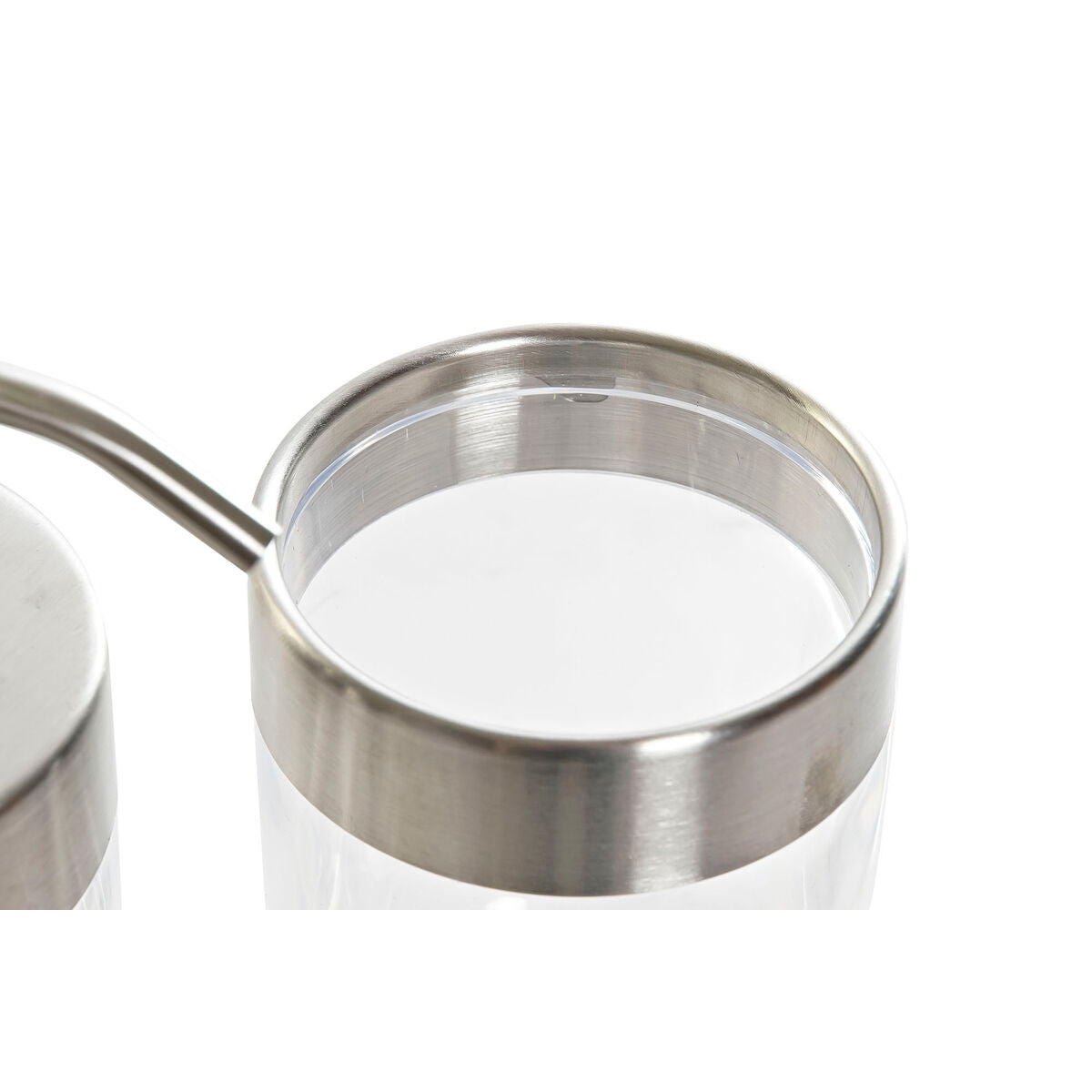 Dkd Home Decor Badezimmer Set Dkd Home Decor Durchsichtig Silberfarben Aluminium Polystyrol Kunststoff 10 X 7,5 X 16,5 Cm