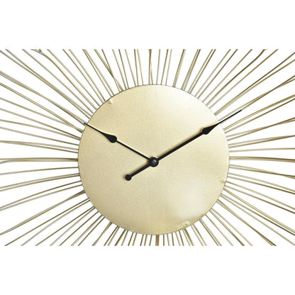 Dkd Home Decor Wanduhr Dkd Home Decor Blume Gold Metall Moderne (57 X 4 X 57 Cm)