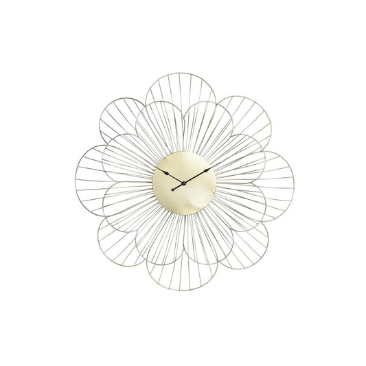 Dkd Home Decor Wanduhr Dkd Home Decor Blume Gold Metall Moderne (57 X 4 X 57 Cm)