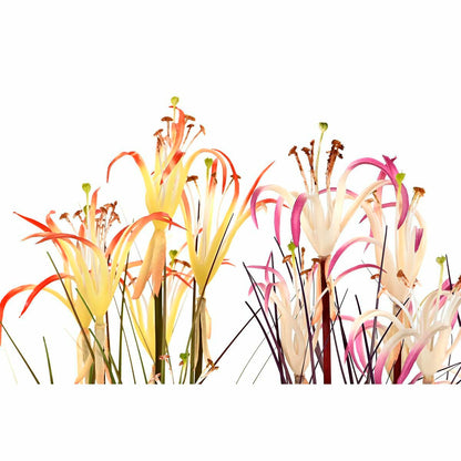 Dkd Home Decor Dekorationspflanze Dkd Home Decor Metall Orange Burgunderrot Pvc Lilien (25 X 25 X 88 Cm) (2 Stück)