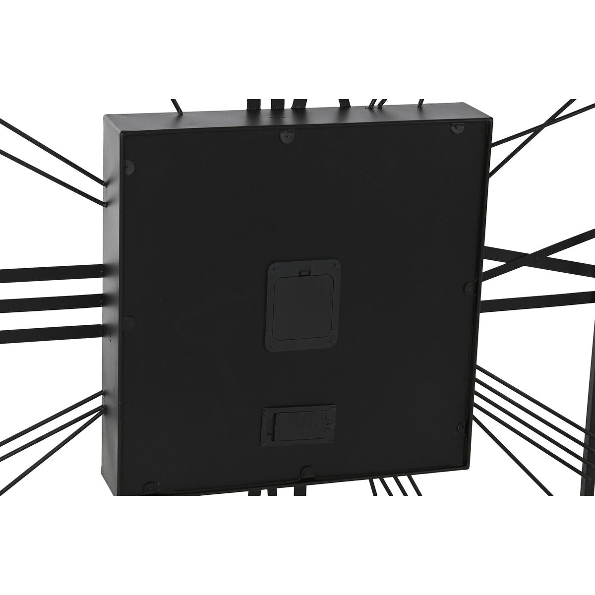 Home Esprit Wanduhr Home Esprit Schwarz Gold Metall Kristall 80 X 8 X 80 Cm