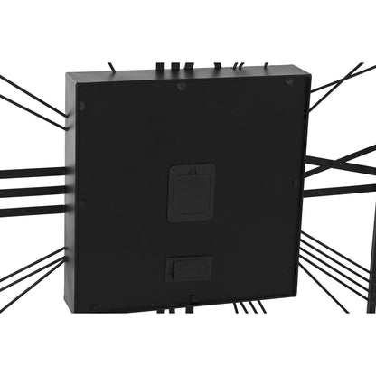 Home Esprit Wanduhr Home Esprit Schwarz Gold Metall Kristall 80 X 8 X 80 Cm