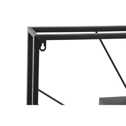 Home Esprit Wanduhr Home Esprit Schwarz Gold Metall Kristall 80 X 8 X 80 Cm