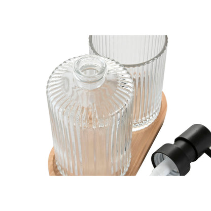 Home Esprit Badezimmer Set Home Esprit Durchsichtig Natürlich Bambus Kristall Moderne 3 Stücke