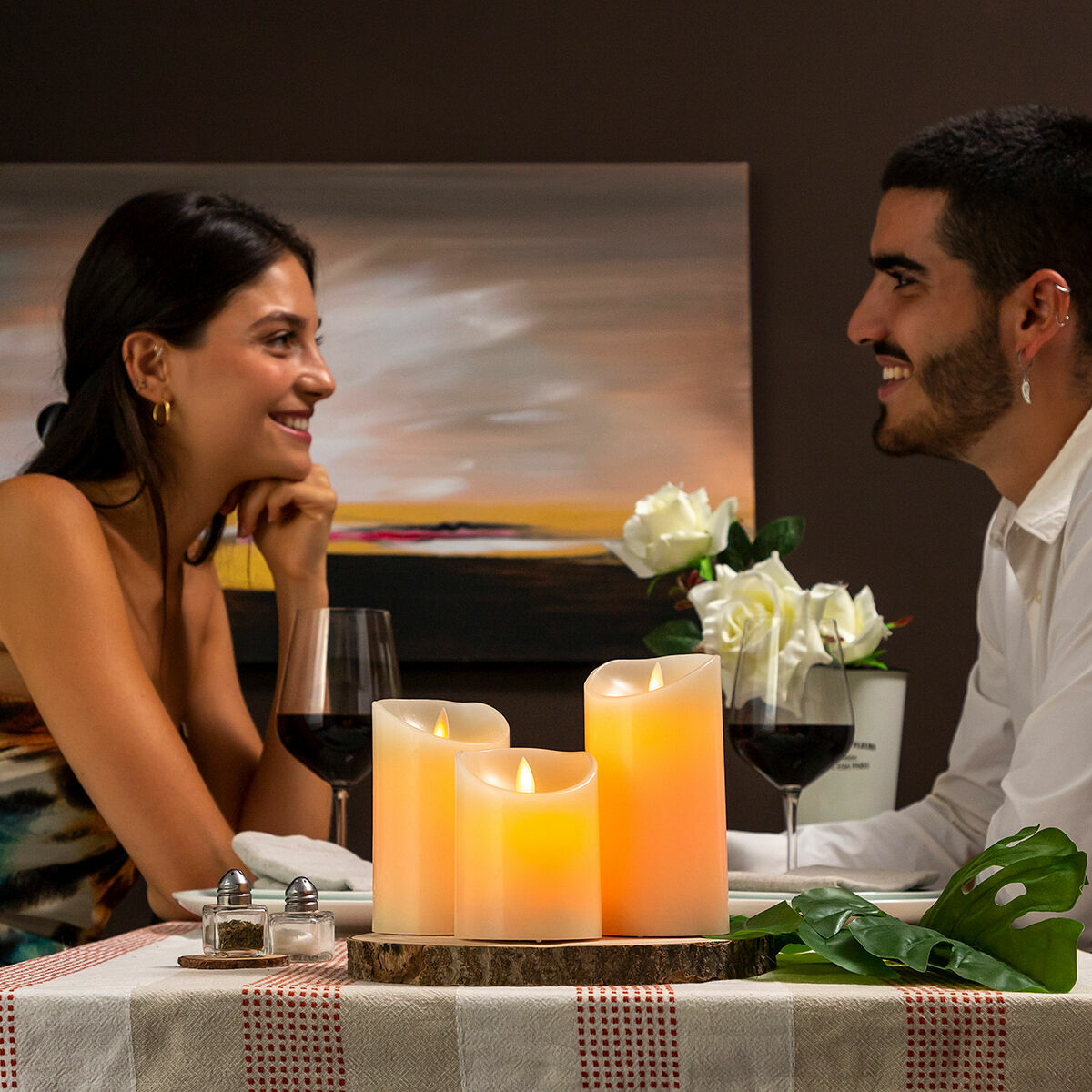 Innovagoods Mehrfarbige Led-Kerzen Flammeneffekt Mit Fernbedienung Lendles Innovagoods 3 Stück