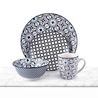 Alpina Geschirr Alpina Bunt Aus Keramik 16 Stücke (4 Stück)