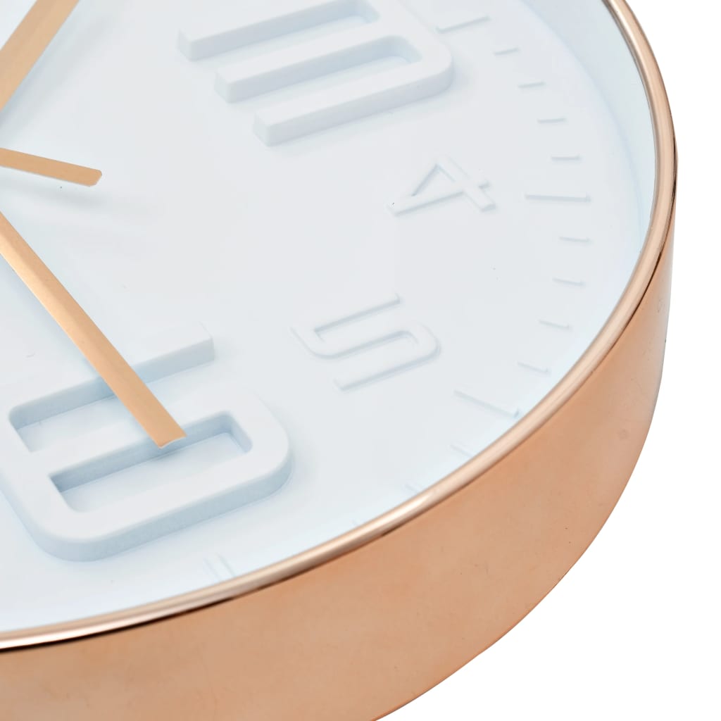 Wanduhr Kupferoptik 30 Cm