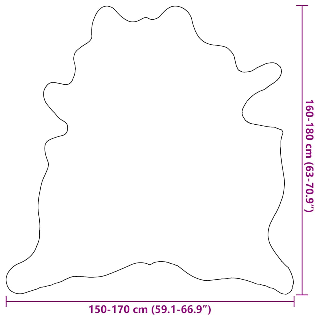 Teppich Echtes Rindsleder