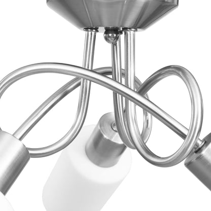 Deckenleuchte Mit Keramik-Lampenschirmen Für 3 E14 Glühlampen