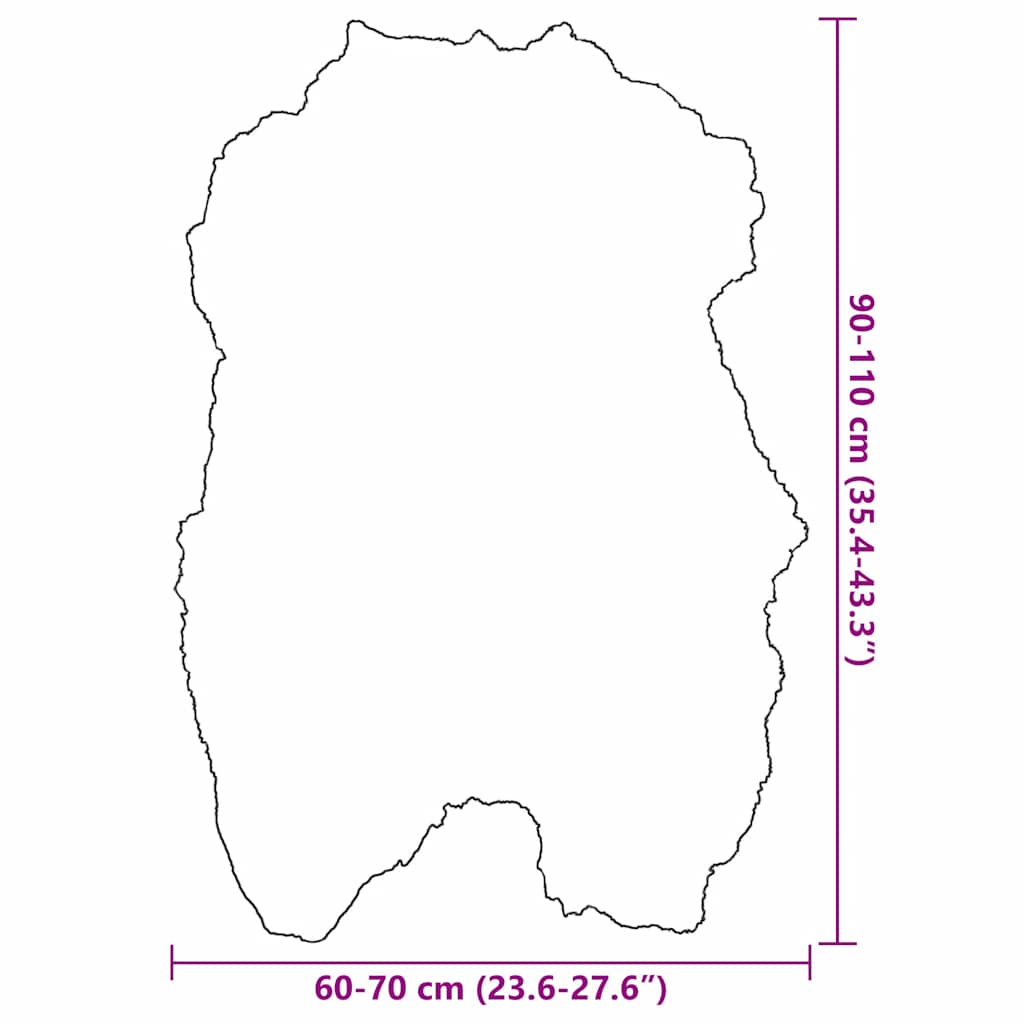 Sitzauflage Aus Isländischem Schafspelz 70X110 Cm