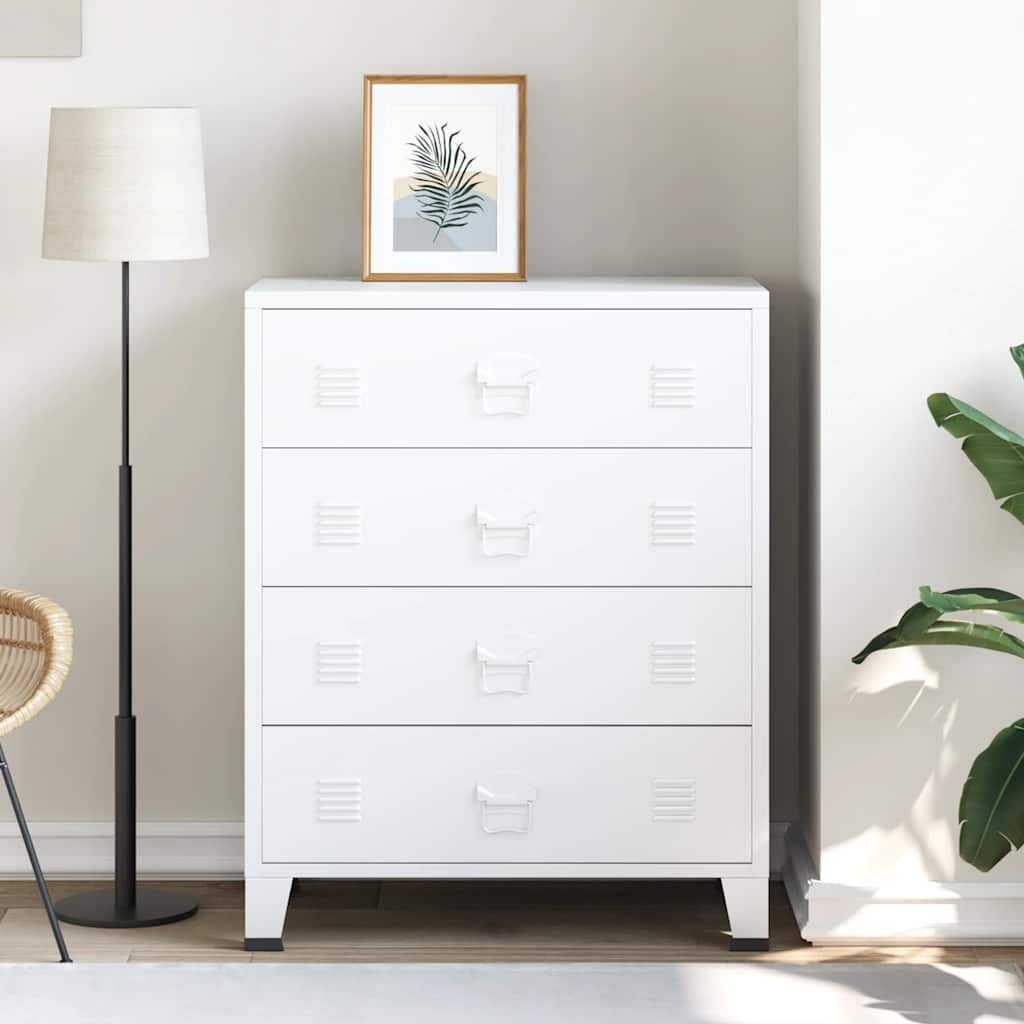 Industrial Kommode Mit Schubladen 78X40X93 Cm Metall