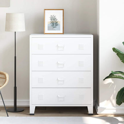 Industrial Kommode Mit Schubladen 78X40X93 Cm Metall