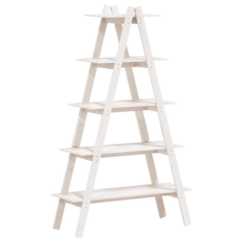 Regal Mit 5 Böden A-Form 110X40X180,5 Cm Massivholz Kiefer