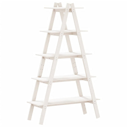 Regal Mit 5 Böden A-Form 110X40X180,5 Cm Massivholz Kiefer