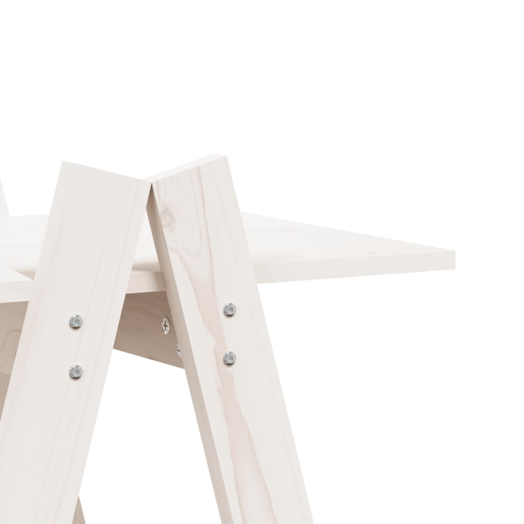 Regal Mit 5 Böden A-Form 110X40X180,5 Cm Massivholz Kiefer