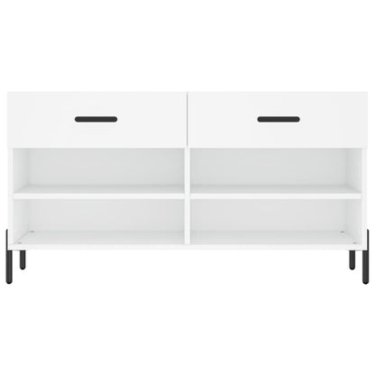 Schuhbank 102X35X55 Cm Holzwerkstoff Weiß