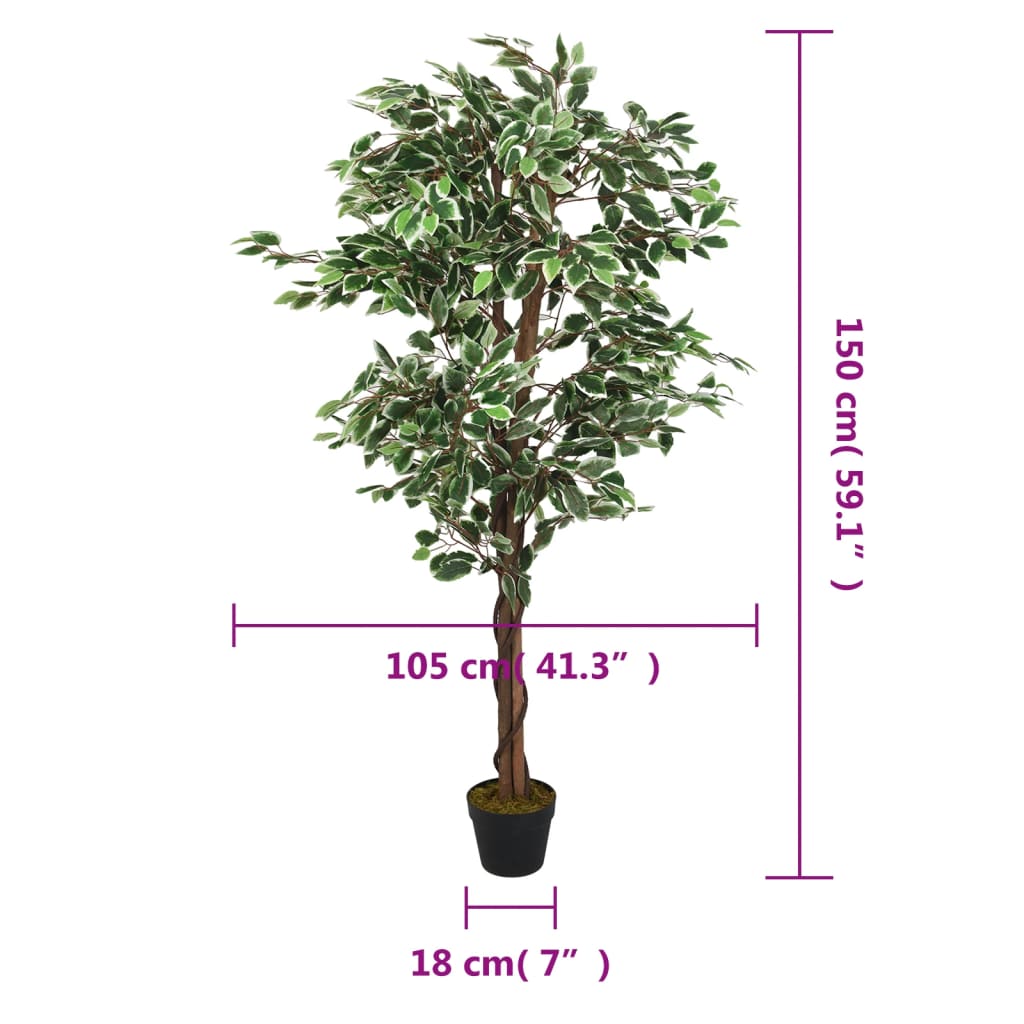 Ficusbaum Künstlich 756 Blätter Grün