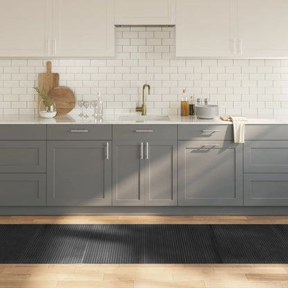 Teppich Rechteckig Bambus Grau