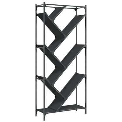 Bücherregal 79X30X180 Cm Holzwerkstoff Und Metall