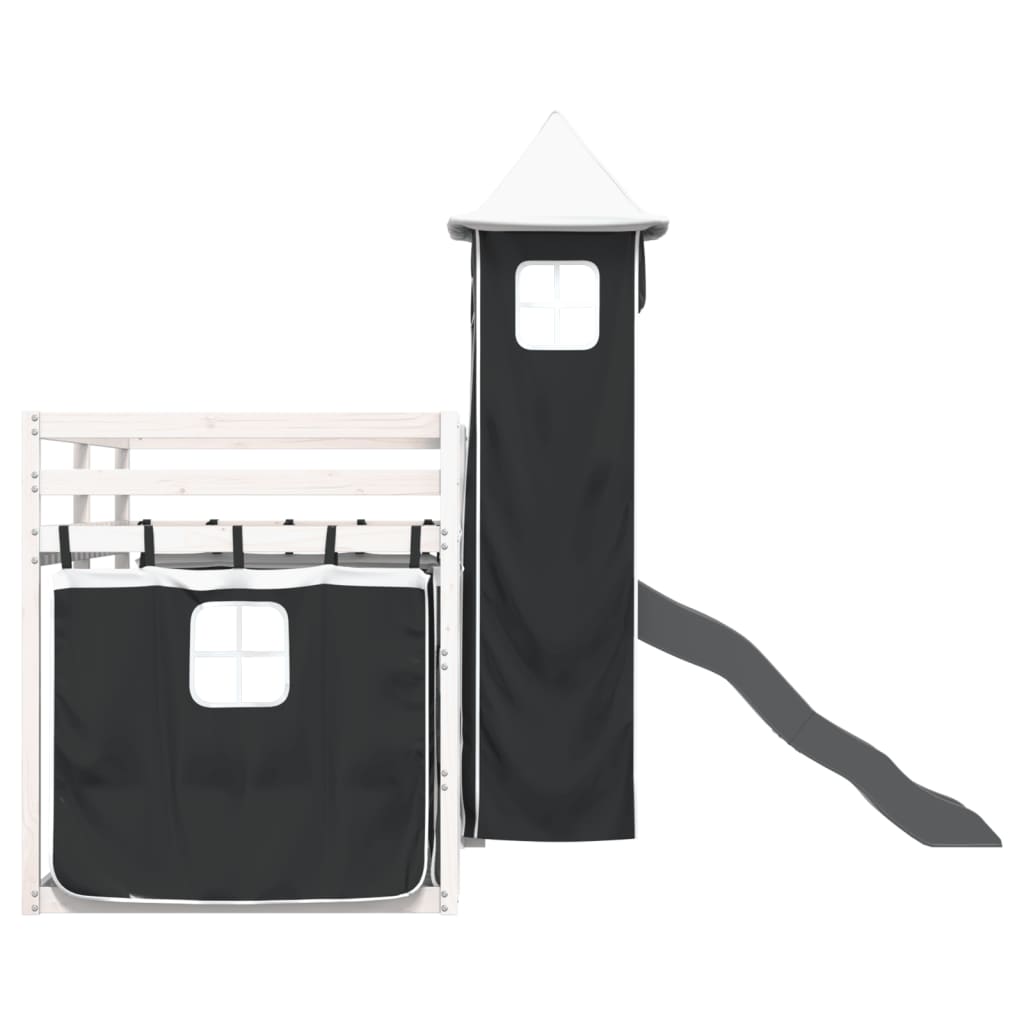 Etagenbett Mit Rutsche Und Gardinen