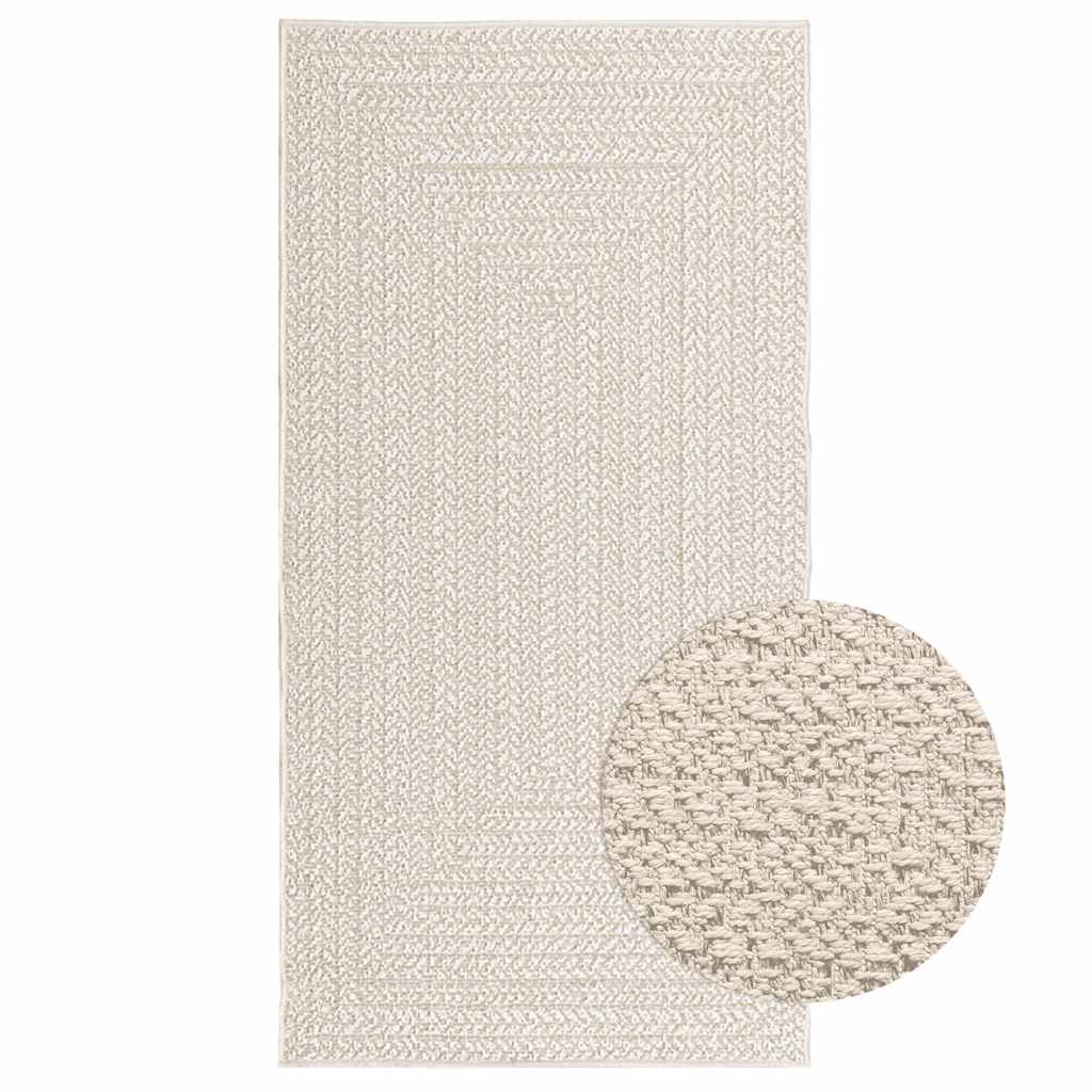 Teppich Zizur Jute-Optik Indoor Und Outdoor Creme