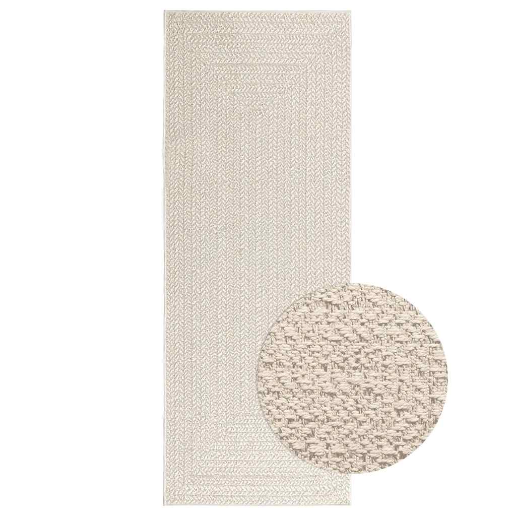 Teppich Zizur Jute-Optik Indoor Und Outdoor Creme