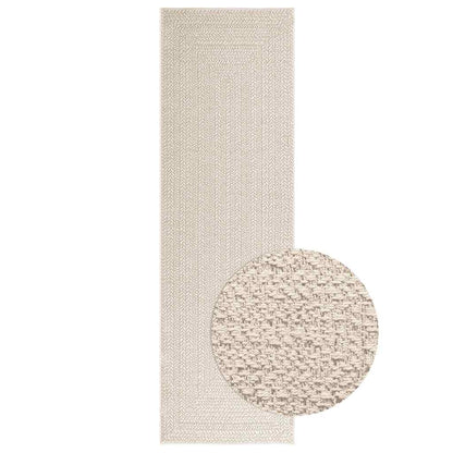 Teppich Zizur Jute-Optik Indoor Und Outdoor Creme
