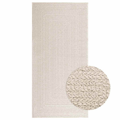 Teppich Zizur Jute-Optik Indoor Und Outdoor Creme