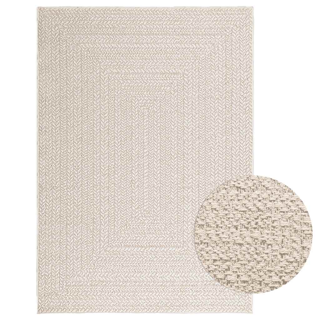 Teppich Zizur Jute-Optik Indoor Und Outdoor Creme