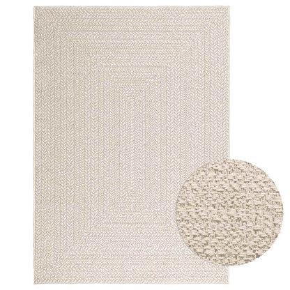 Teppich Zizur Jute-Optik Indoor Und Outdoor Creme