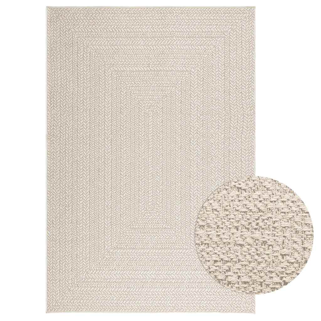 Teppich Zizur Jute-Optik Indoor Und Outdoor Creme